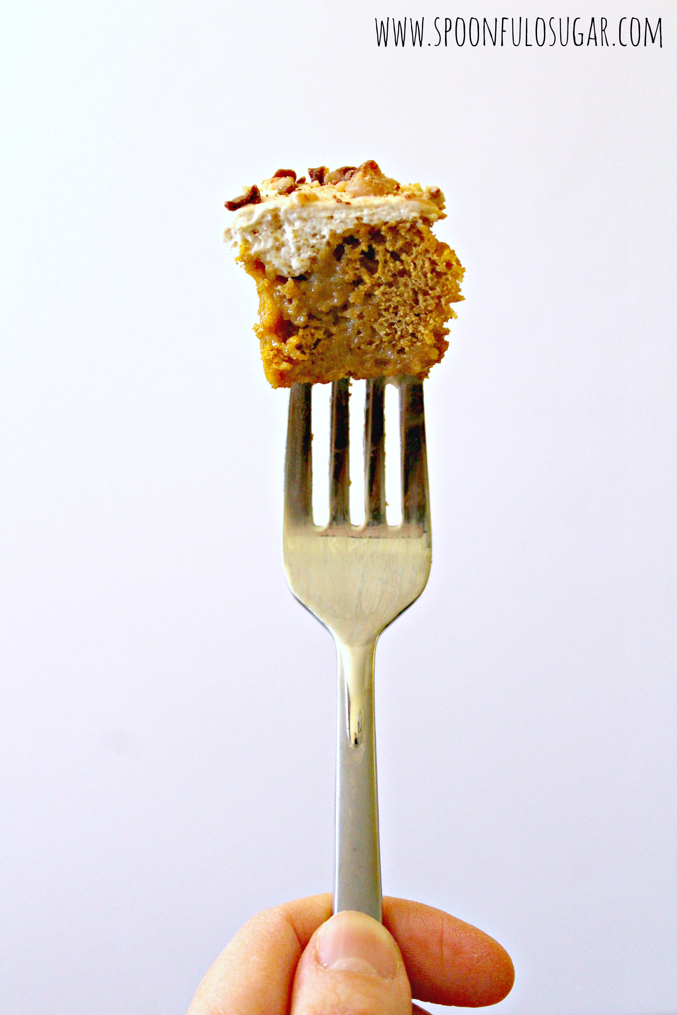 Pumpkin Spice Poke Cake | Spoonful of Sugar