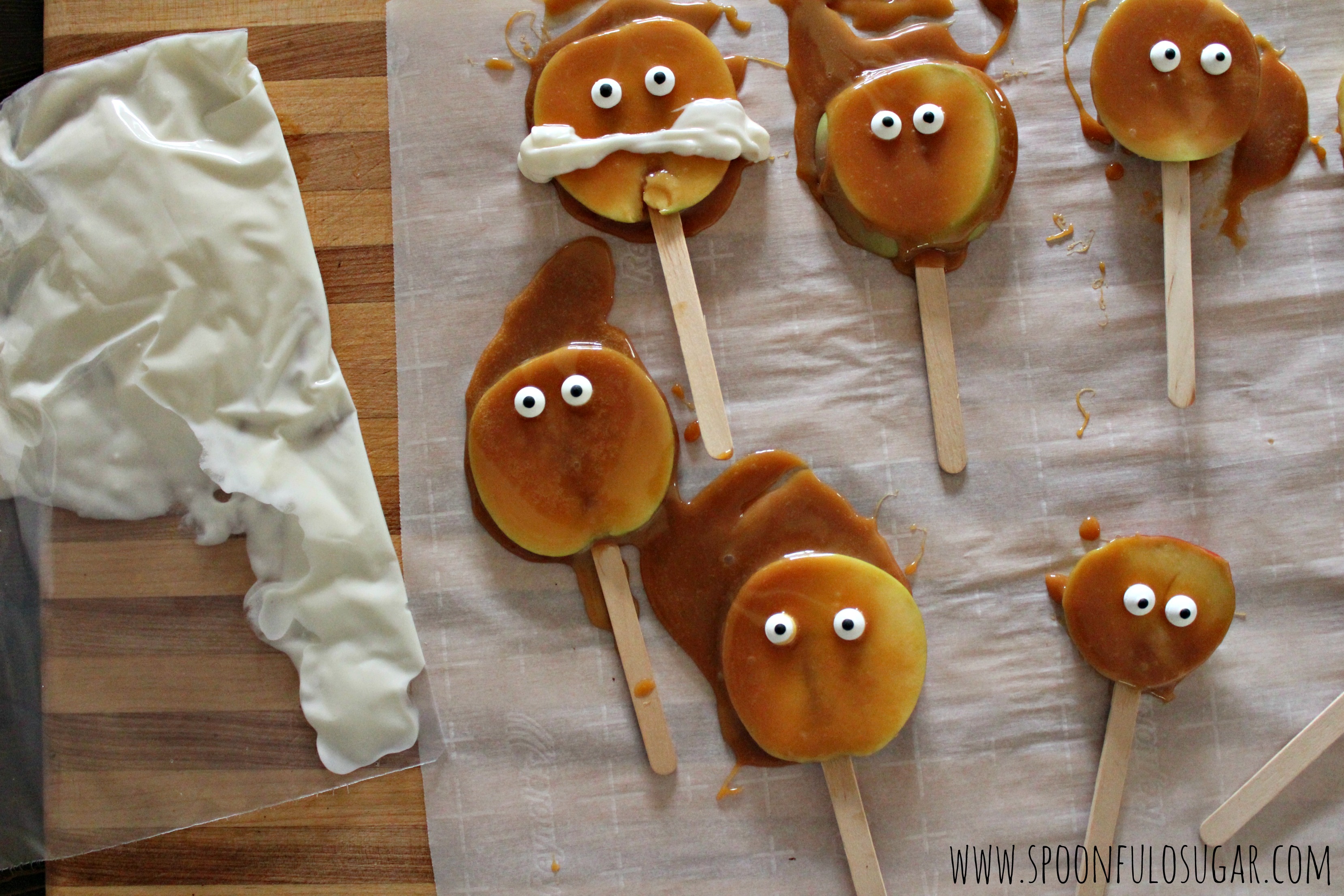 Caramel Apple Mummies | Spoonful of Sugar