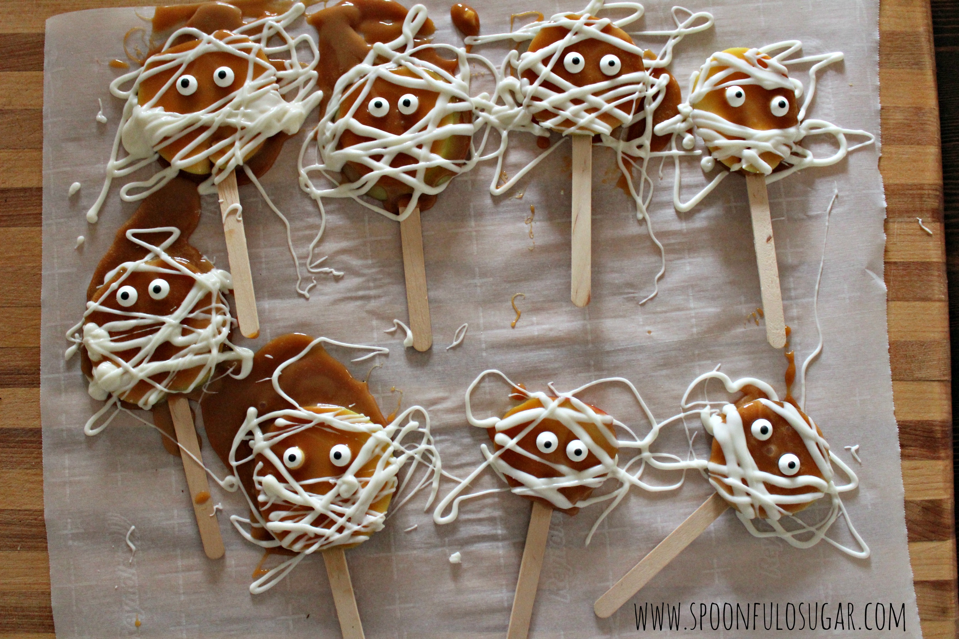 Caramel Apple Mummies | Spoonful of Sugar