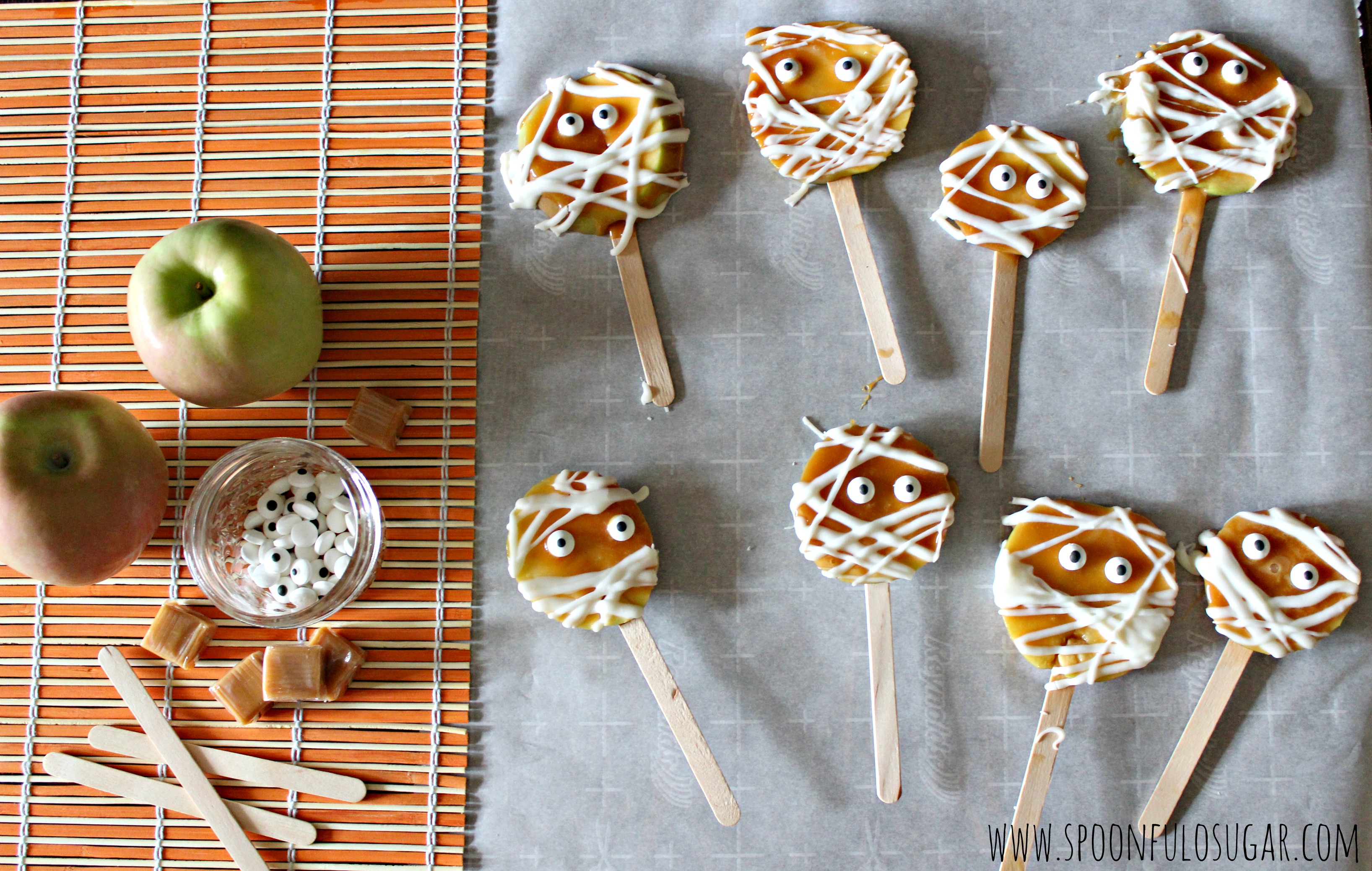 Caramel Apple Mummies | Spoonful of Sugar