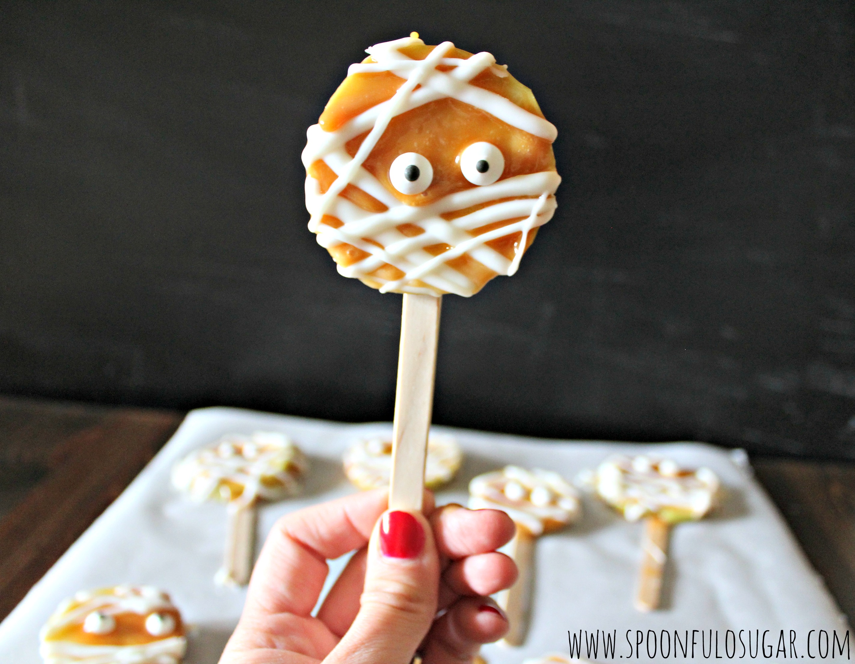 Caramel Apple Mummies | Spoonful of Sugar