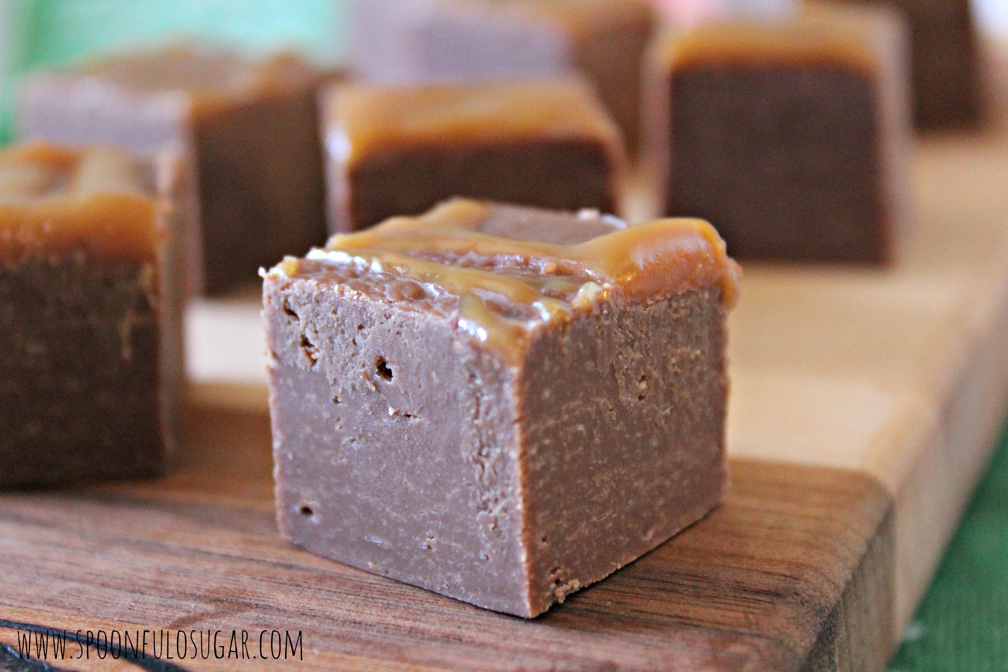 Caramel Chocolate Fudge | Spoonful of Sugar