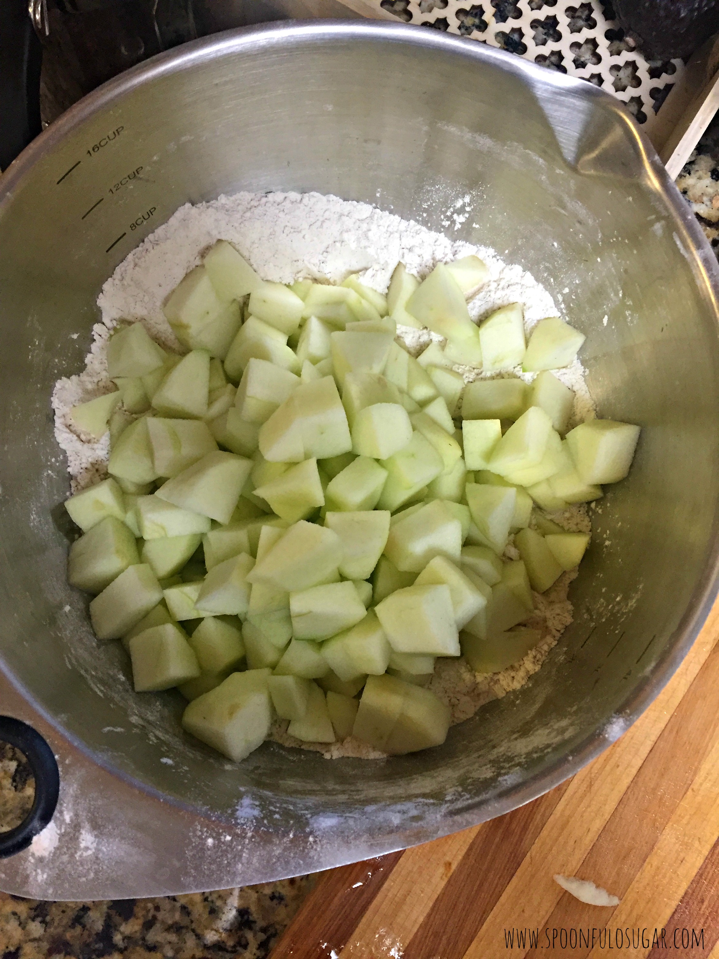 Irish Apple Cake with Vanilla Cream Sauce | Spoonful of Sugar