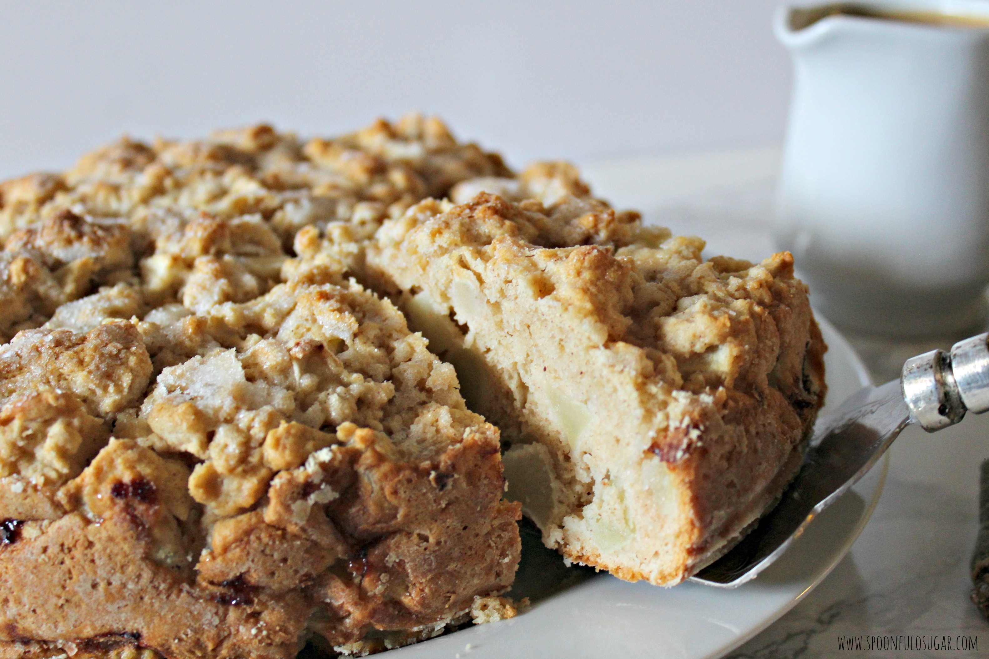 Irish Apple Cake with Vanilla Cream Sauce | Spoonful of Sugar