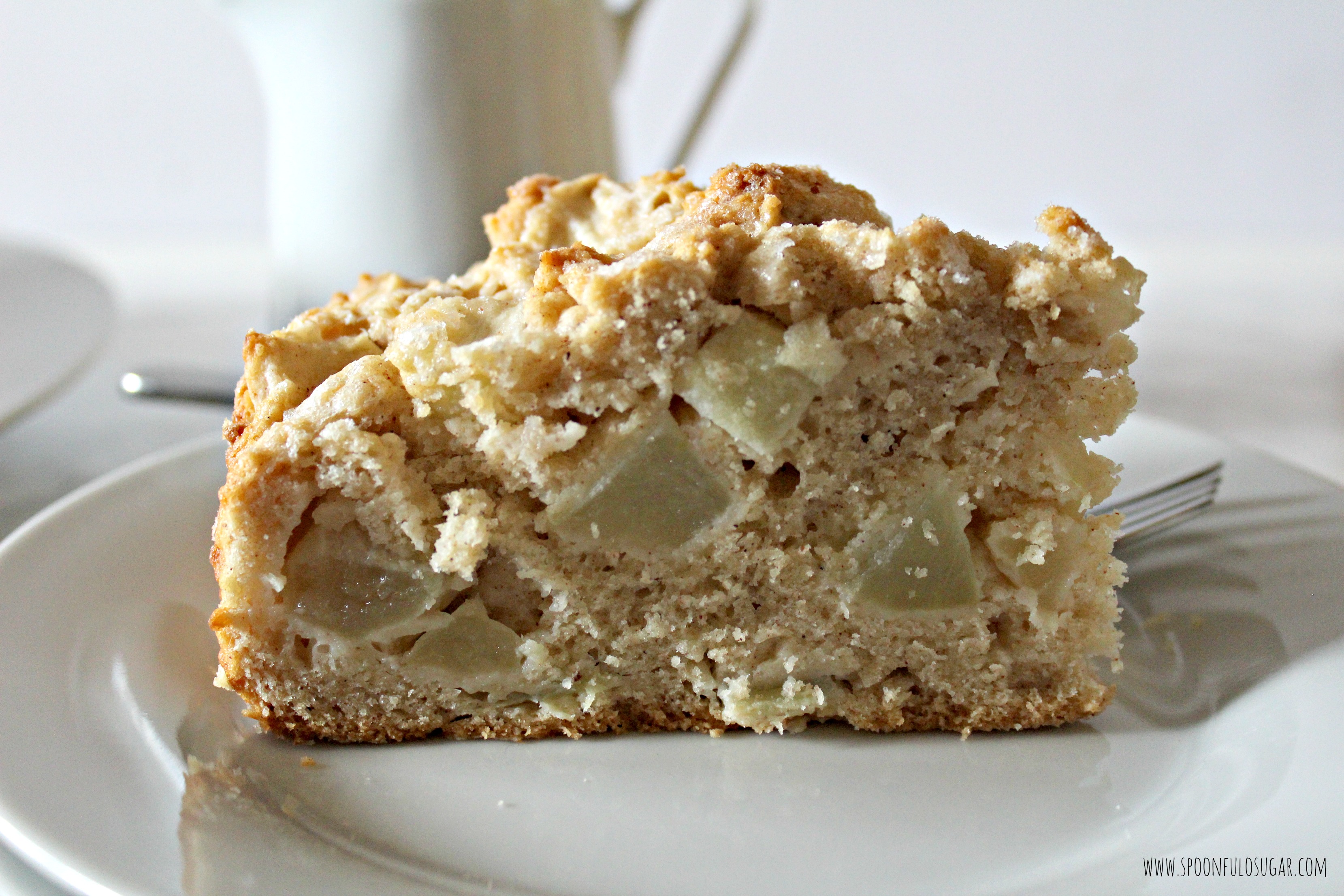 Irish Apple Cake with Vanilla Cream Sauce | Spoonful of Sugar