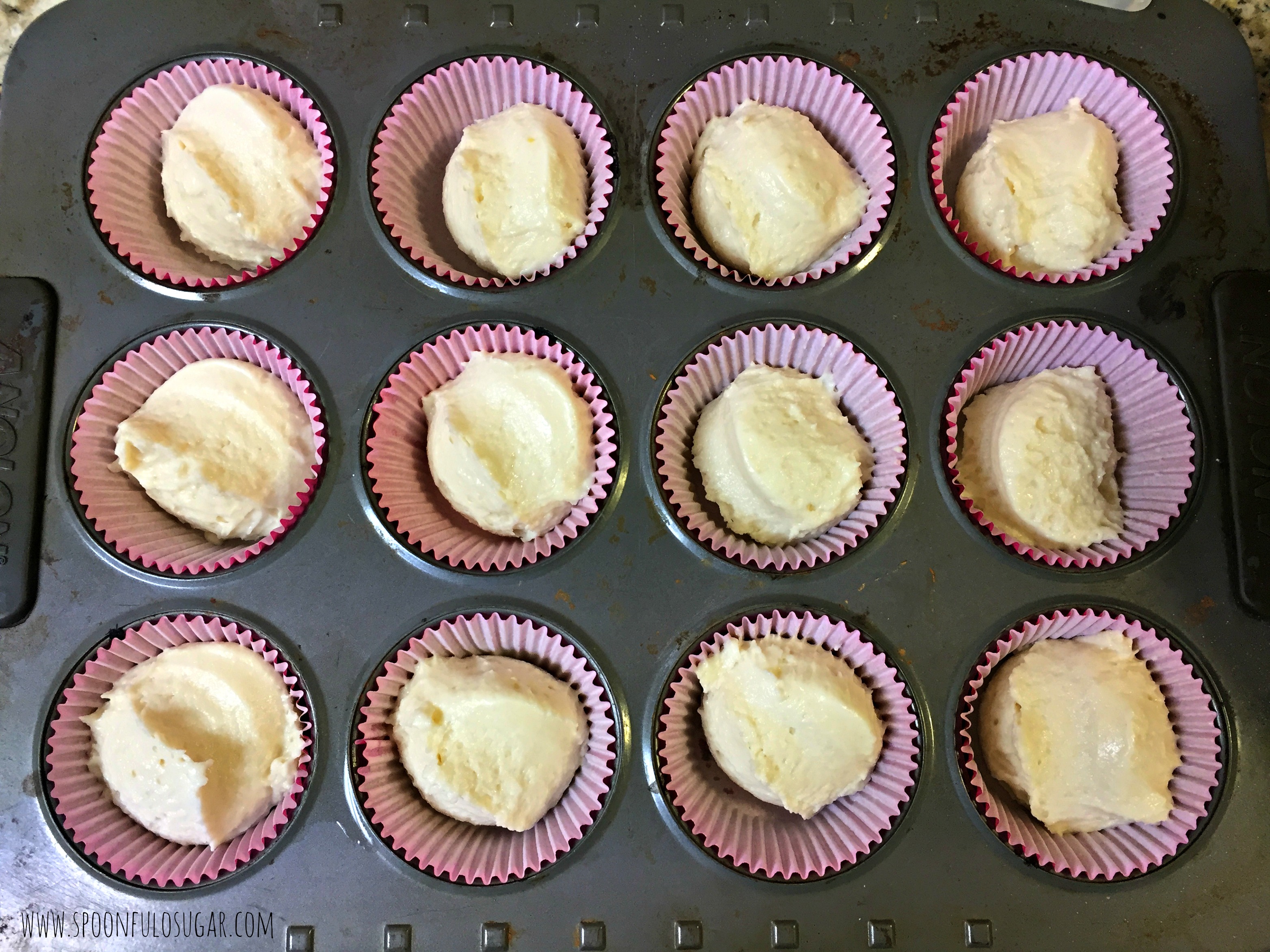 One Bowl Vanilla Cupcakes with Vanilla Buttercream Frosting | Spoonful of Sugar