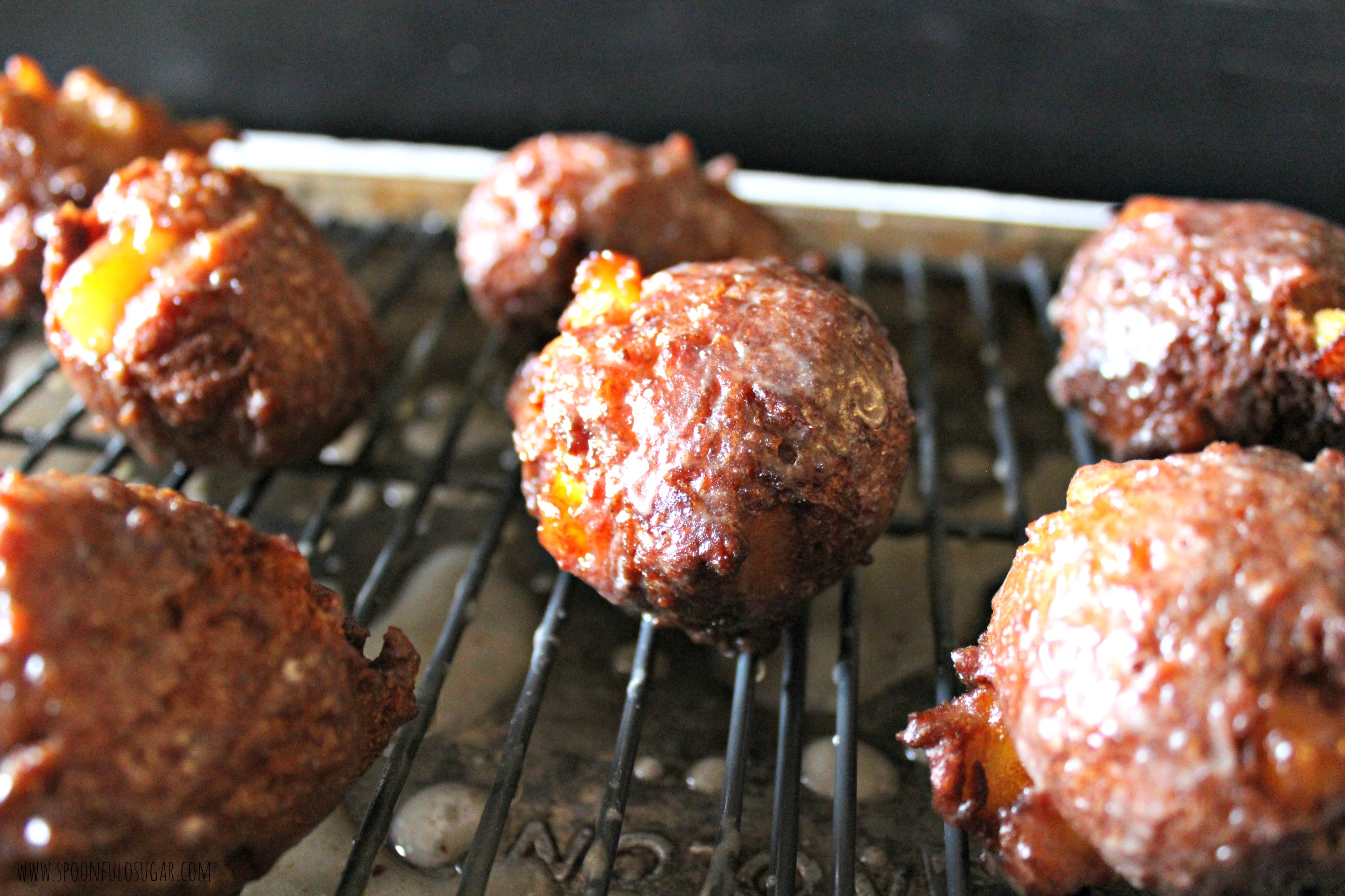 Apple Fritter Bites | Spoonful of Sugar