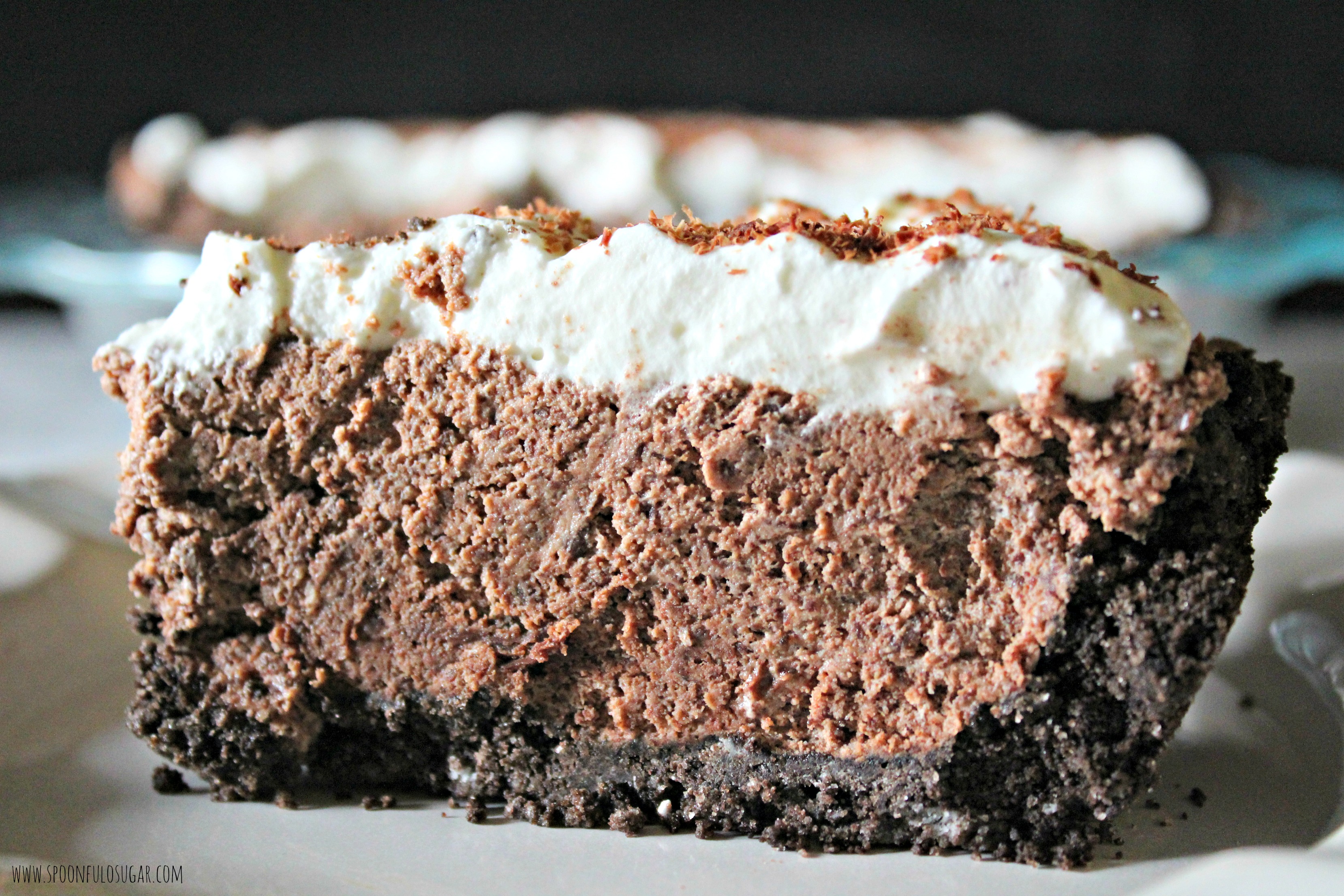 Chocolate Mousse Pie | Spoonful of Sugar