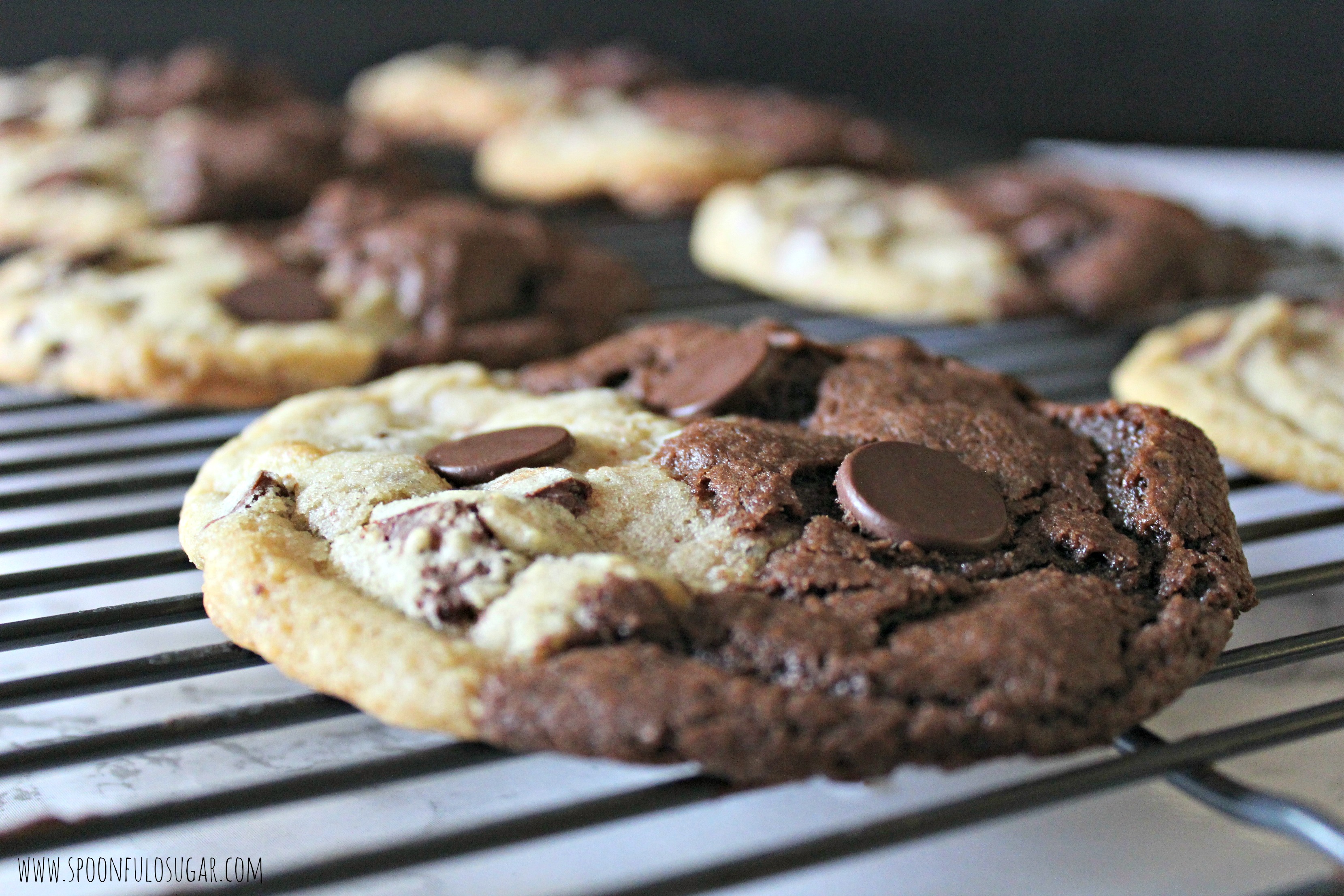 Chocolate Chip Brookies | Spoonful of Sugar