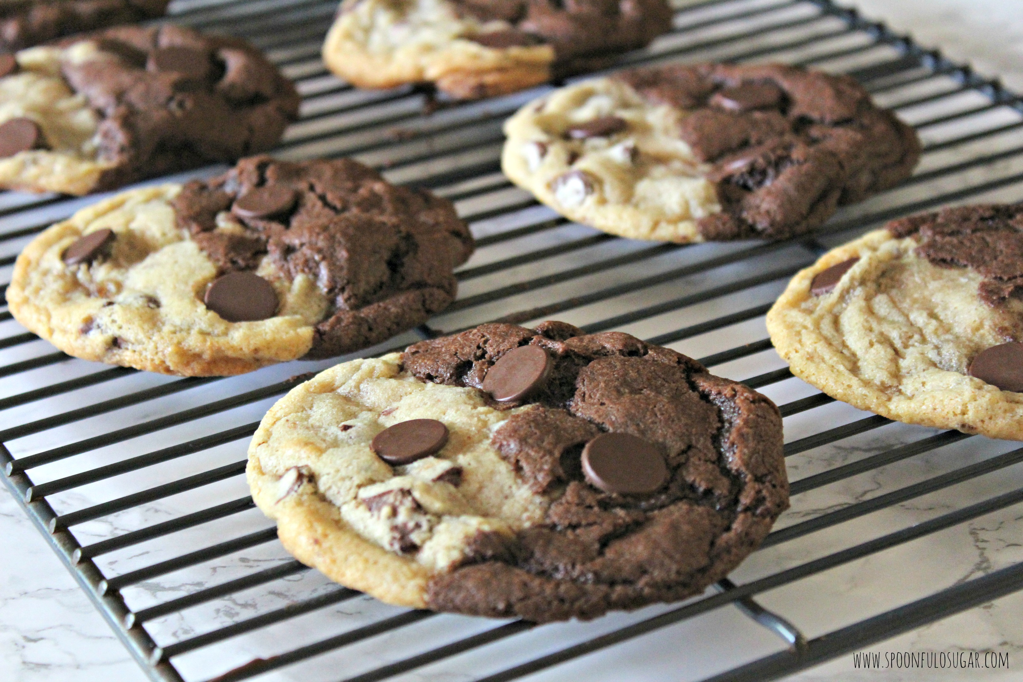 Chocolate Chip Brookies | Spoonful of Sugar