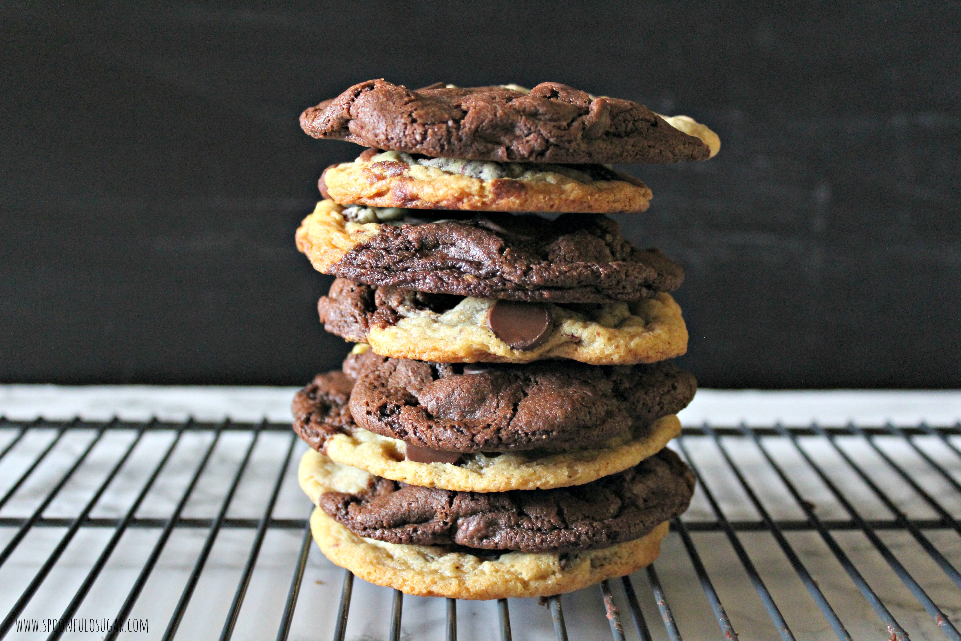 Chocolate Chip Brookies | Spoonful of Sugar