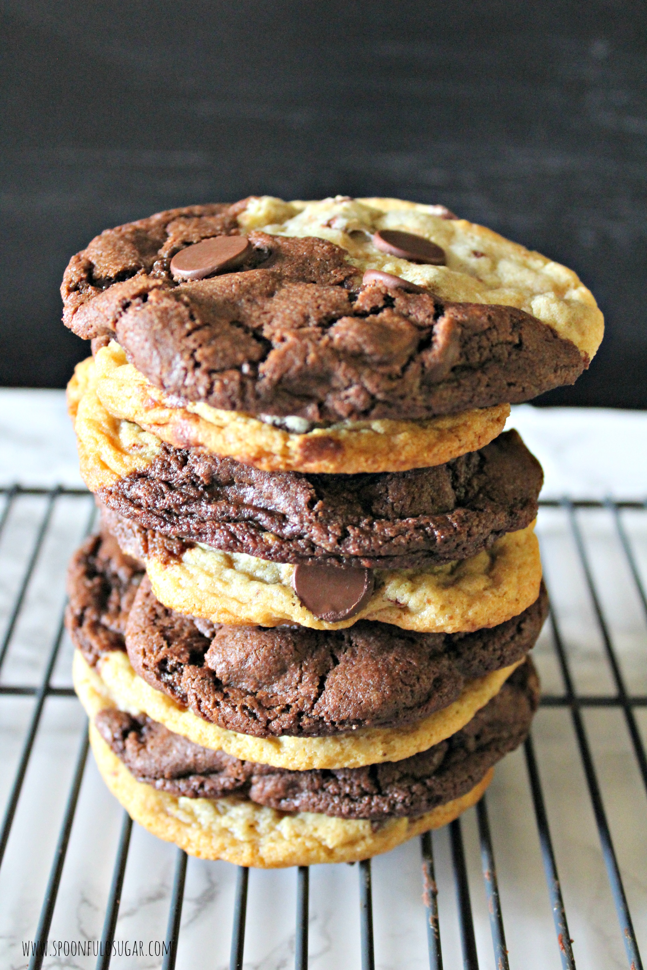 Chocolate Chip Brookies | Spoonful of Sugar