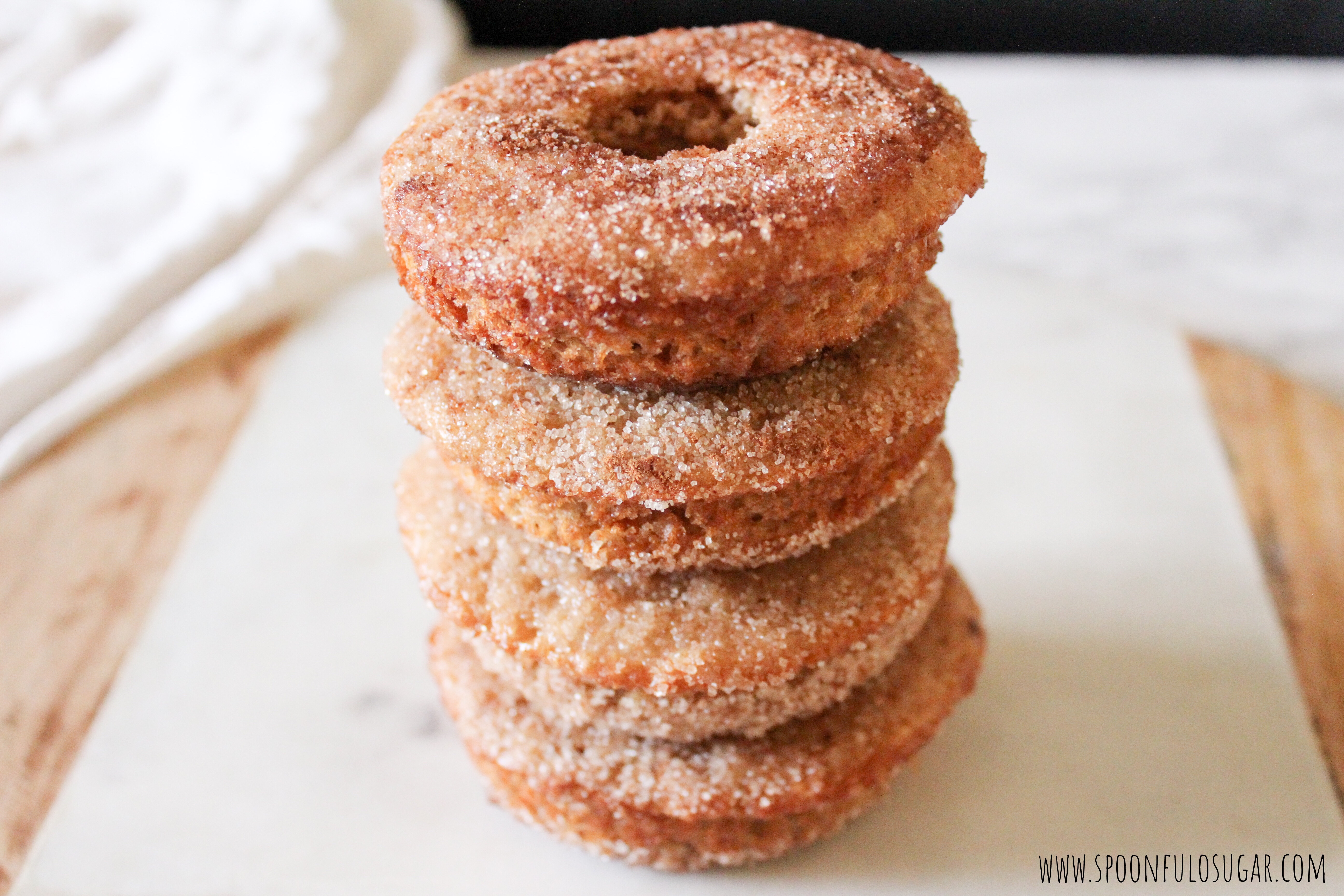 Baked Apple Cider Donuts | Spoonful of Sugar