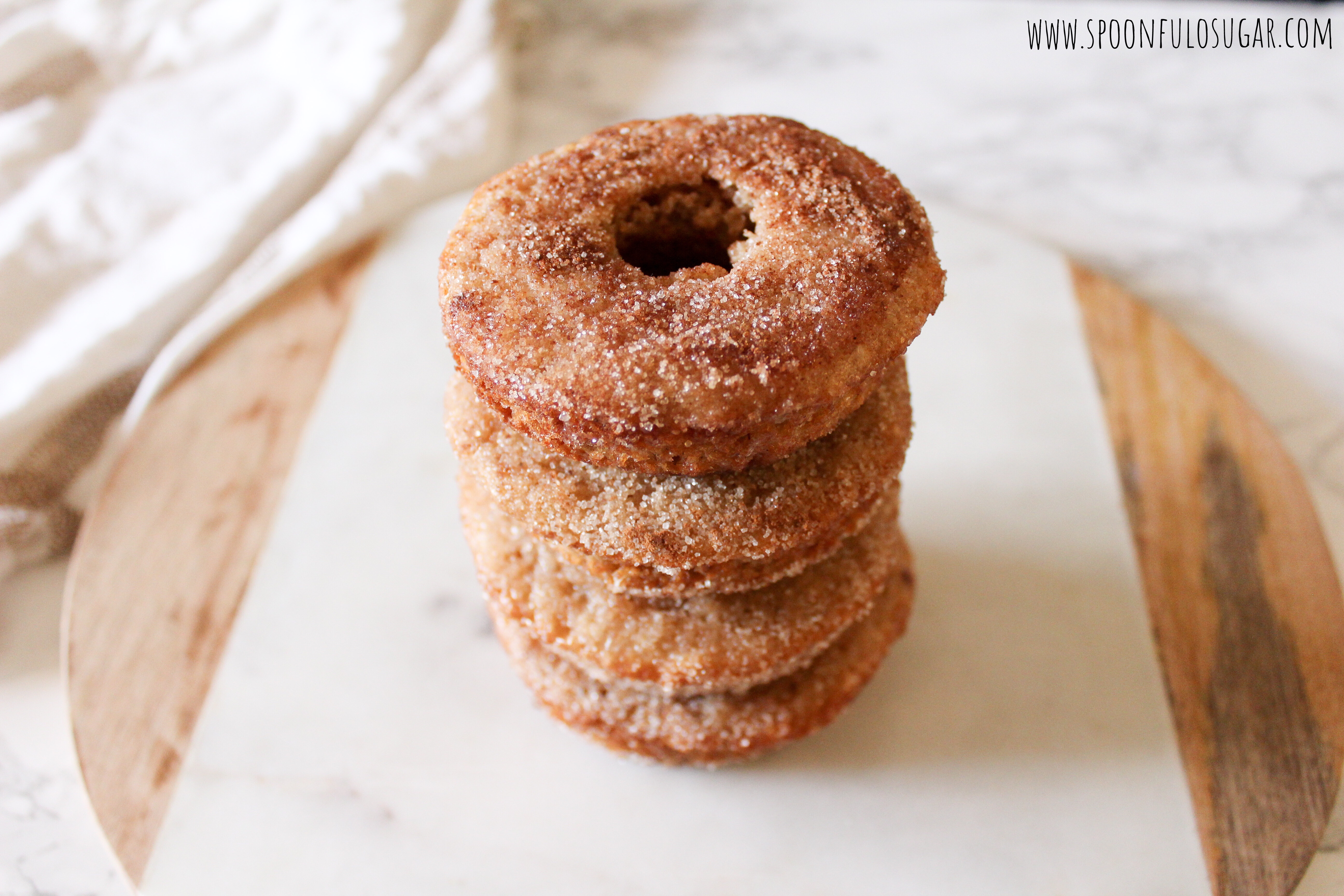 Baked Apple Cider Donuts | Spoonful of Sugar 