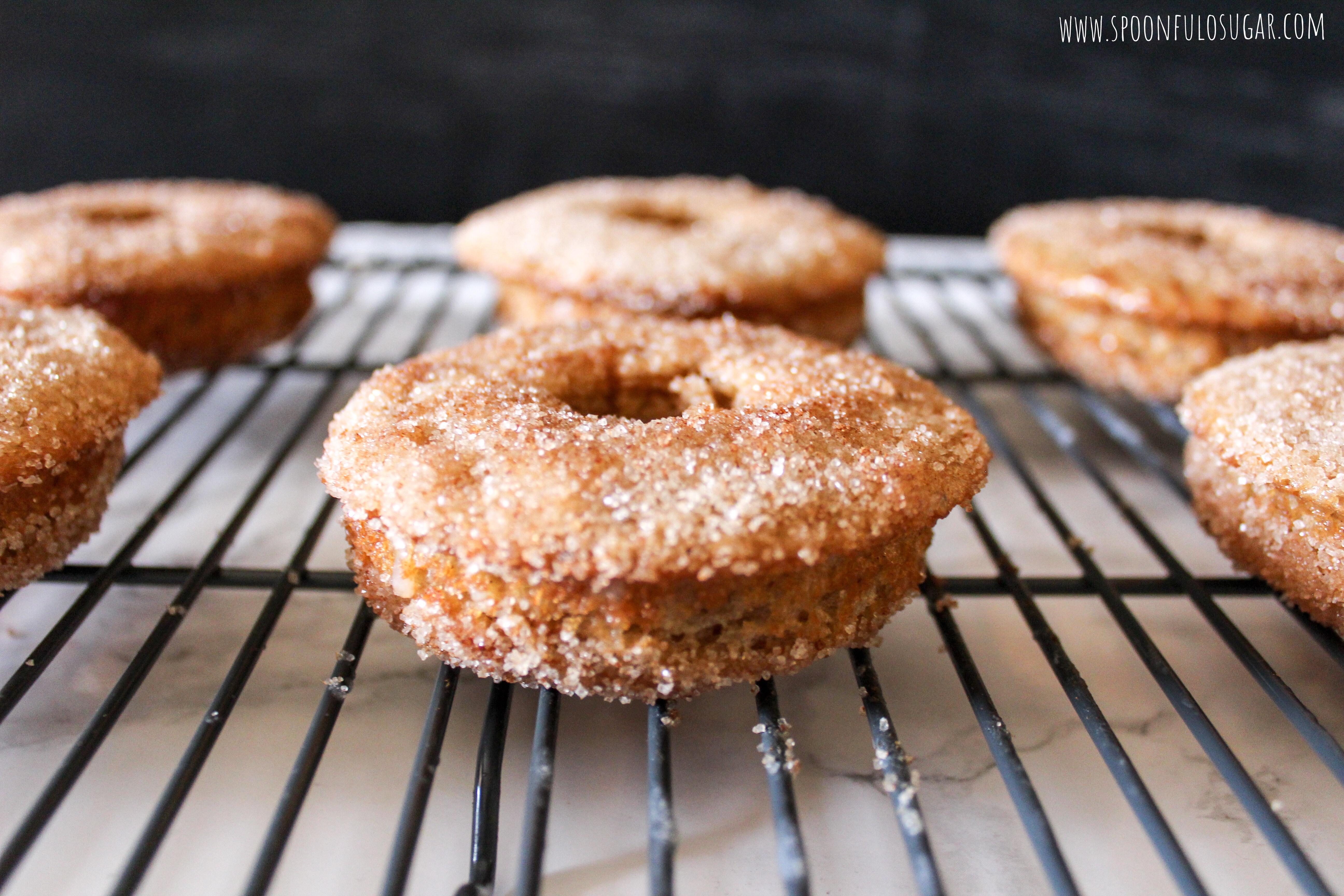 Baked Apple Cider Donuts | Spoonful of Sugar